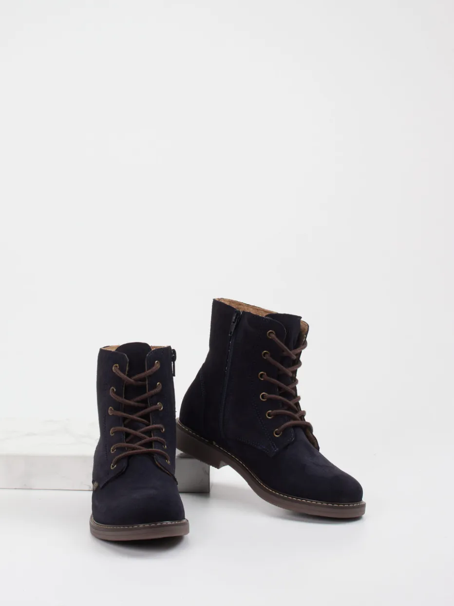 – Schnürboots aus Veloursleder Dunkel*Ralph Harrison Classic Outlet