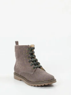 Kinder Ralph Harrison Classic – Schnürboots aus Veloursleder mauvebraun