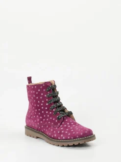 – Winterboots aus geprägtem Leder Beerenpink*Ralph Harrison Classic Outlet