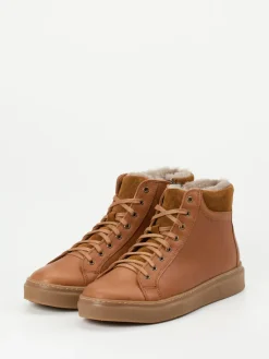 Herren Ralph Harrison Country – High-Top Sneaker aus Fettleder Cognac