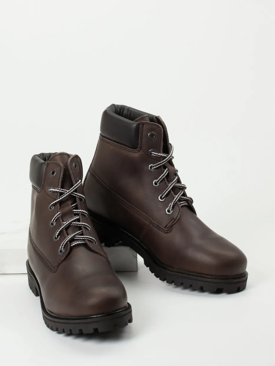 – Schnürboots aus Fettleder Dunkelbraun*Ralph Harrison Country Hot