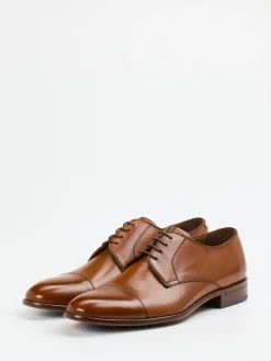 Herren Ralph Harrison Edition – Captoe Derby aus Kalbleder Cognac