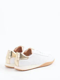 – Sneaker aus Lammleder und Mesh in*Rapid Soul Hot