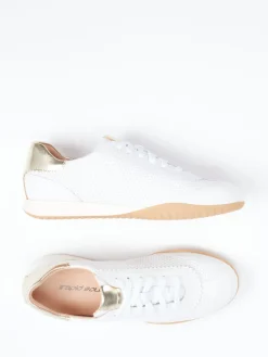 – Sneaker aus Lammleder und Mesh in*Rapid Soul Hot