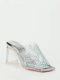 – High Heels aus Metallic mit Stsbesatz*RAS Clearance