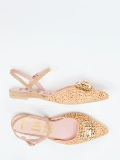 – Slingback-Ballerinas aus Raffiabast*RAS Outlet