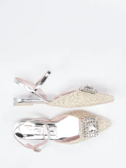 Damen RAS – Slingback-Ballerinas aus Bastgeflecht