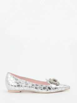 – Spitzballerinas aus Metallicleder*RAS Sale