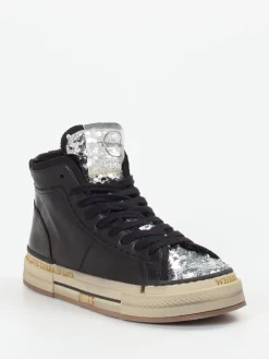 Damen Rebecca White – High-Top Sneaker aus Metallicleder