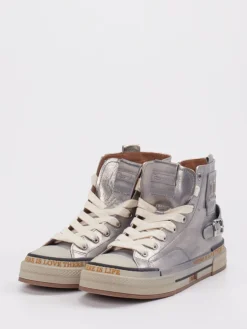 Damen Rebecca White – High-Top Sneaker aus Metallicleder