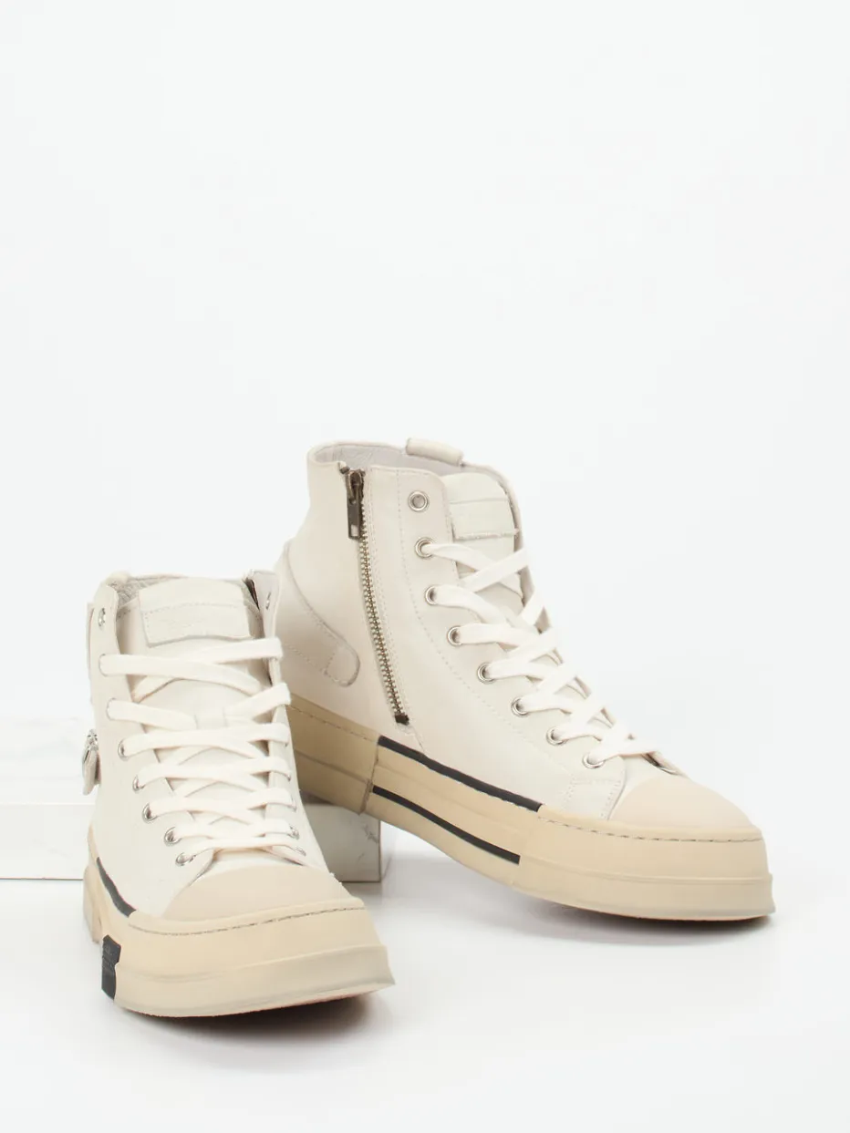 – High-Top Sneaker aus Lammleder creme*Rebecca White Discount