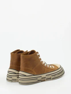 – High-Top Sneaker aus Veloursleder cognac*Rebecca White Hot