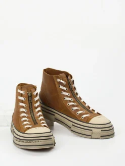 – High-Top Sneaker aus Veloursleder cognac*Rebecca White Hot