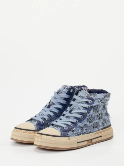 Damen Rebecca White – High-Top Sneaker aus Denim-Textil