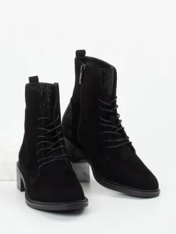 Damen Regarde Le Ciel – Schnürstiefelette aus Veloursleder