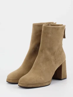 Damen Regarde Le Ciel – Stiefeletten aus Veloursleder sandbeige