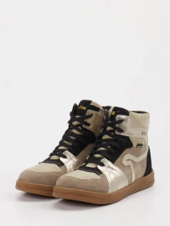 Kinder Richter – High-Top-Sneaker aus Veloursleder Beige