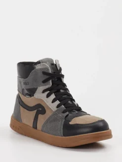 – High-Top-Sneaker aus Veloursleder Taupe*Richter Best