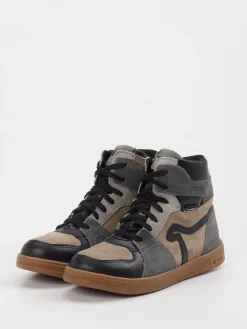– High-Top-Sneaker aus Veloursleder Taupe*Richter Best