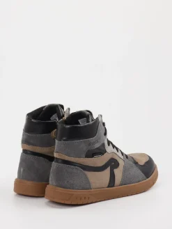 – High-Top-Sneaker aus Veloursleder Taupe*Richter Best