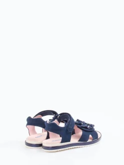 Kinder Richter – Klettsandale aus Veloursleder Dunkel