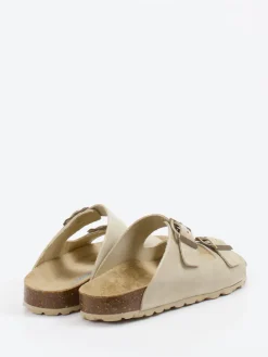 – Pantolette aus Kalbleder in Beigegrau*Richter Discount