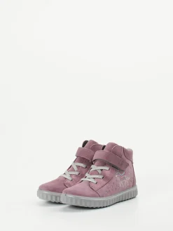 Kinder Ricosta – High-Top Sneaker aus Veloursleder Altrosa
