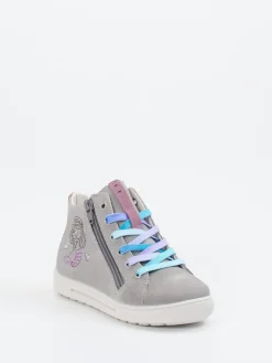 Kinder Ricosta – High-Top Sneaker aus Veloursleder hell