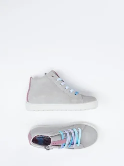 Kinder Ricosta – High-Top Sneaker aus Veloursleder hell