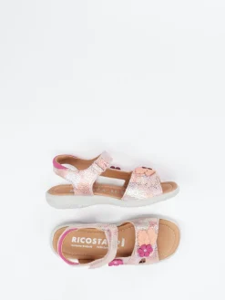 Kinder Ricosta – Klettsandale aus geprägtem Leder