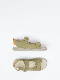 Kinder Ricosta – Klettsandale aus Nubukleder Oliv