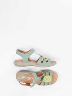 Kinder Ricosta – Klettsandalen aus Synthetik in Salbei