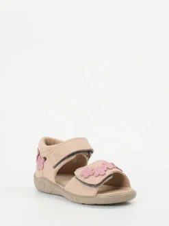 Kinder Ricosta – Klettsandalette aus Nubukleder Rosé