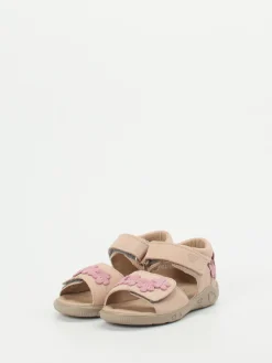 Kinder Ricosta – Klettsandalette aus Nubukleder Rosé