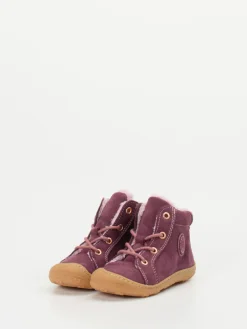 Kinder Ricosta – Lauflernboots aus Nubukleder in Pflaume