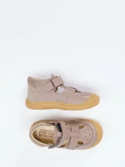 – Lauflernsandalen aus Nubukleder taupe*Ricosta