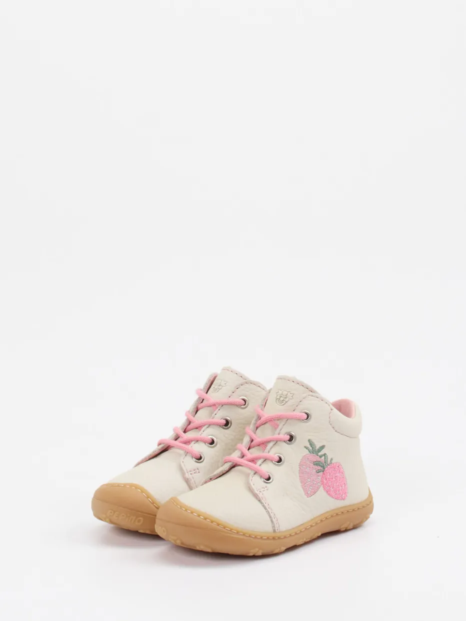 Kinder Ricosta – Lauflernschuh aus Nubukleder creme