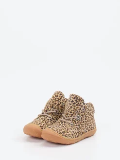 Kinder Ricosta – Lauflernschuhe aus geprägtem Leder