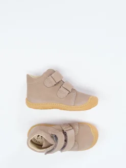 Kinder Ricosta – Lauflernschuhe aus Nubukleder beigegrau