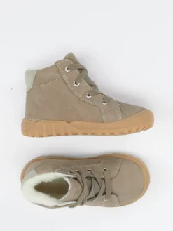 Kinder Ricosta – Lauflernstiefel aus Nubukleder sandbeige