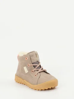 Kinder Ricosta – Lauflernstiefeletten aus Nubukleder taupe