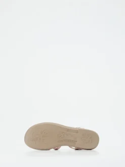 Kinder Ricosta – Riemchensandale aus Lammleder roséfarben