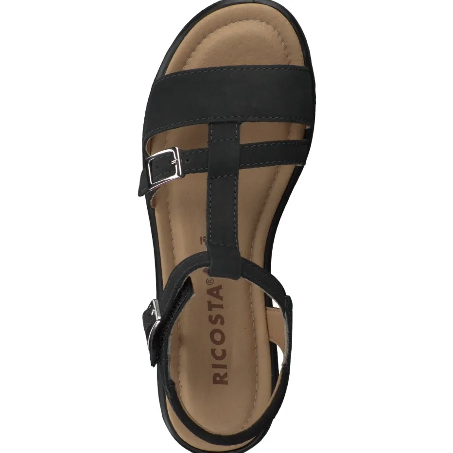 Kinder Ricosta – Riemchensandalen aus Nubukleder