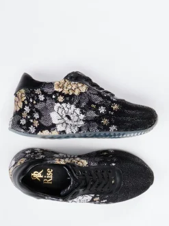 Damen Rise – Fashion-Sneaker aus Metallic mit Strassbesatz