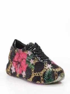 Damen Rise – Low-Top Sneaker aus Textil mit Strassbesatz