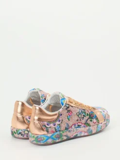 Damen Rise – Sneaker aus Metallic mit Strass und Print