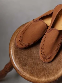 – Mokassin-Slipper aus Veloursleder*Rivieras