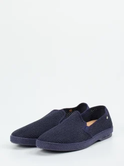 Herren Rivieras – Slip-Ons aus Textil-Mesh Dunkel