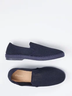 Herren Rivieras – Slip-Ons aus Textil-Mesh Dunkel
