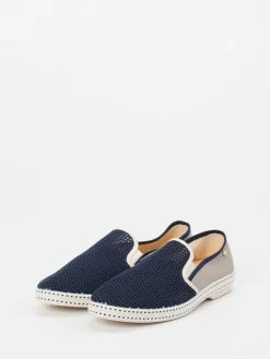 Herren Rivieras – Slipper aus Textil-Mesh in Dunkel